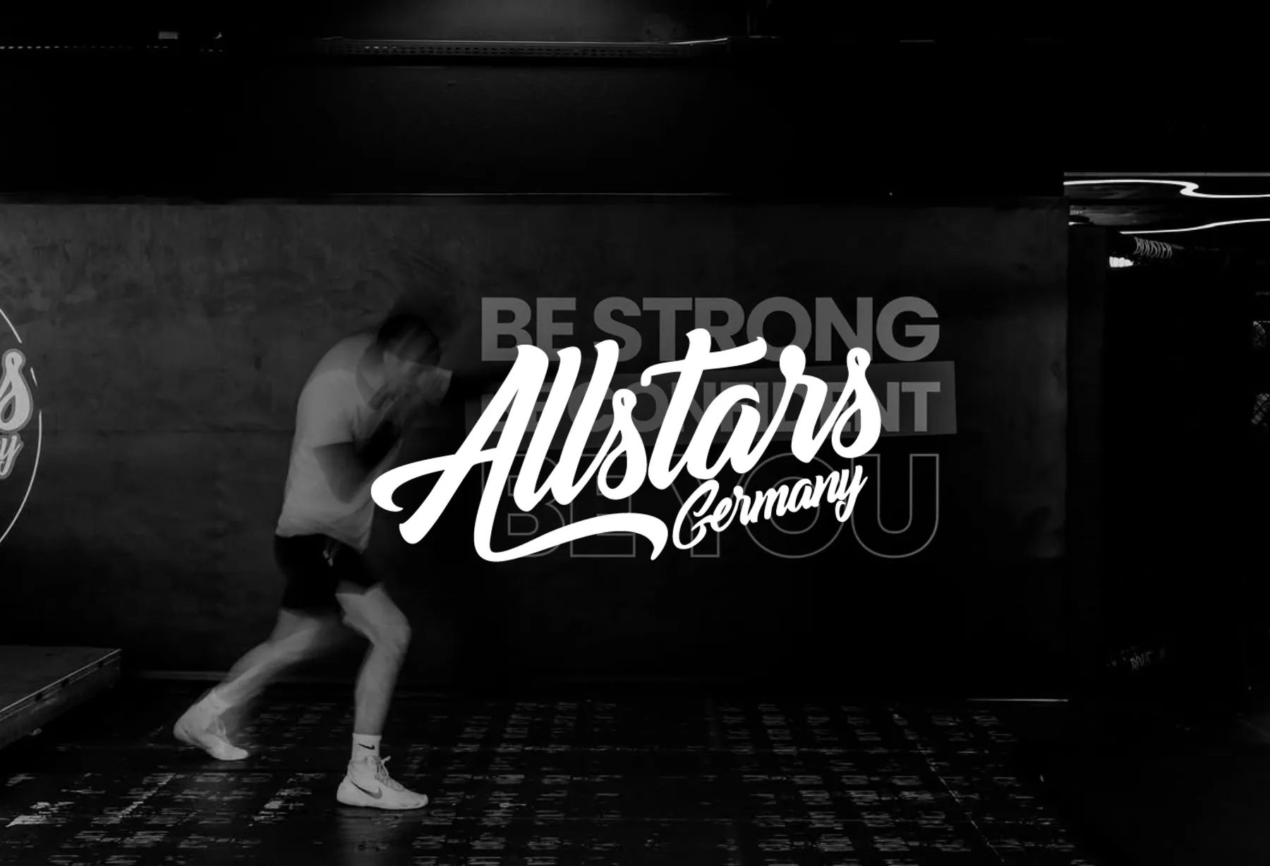 Allstars-Germany-Logo über einem Trainingsfoto